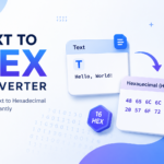 text to hexadecimal converter showing before and after results
