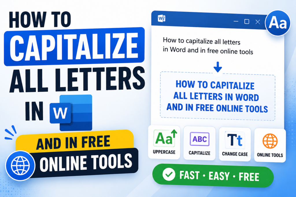 thumbnail about how to capitalize all the letters in microsoft word