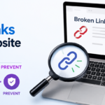 How to fix broken links on your website for free infographic showing find fix and prevent steps